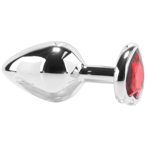 RED HEART GEM ANAL PLUG - MEDIUM