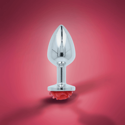 RED ROSE ANAL PLUG - SMALL