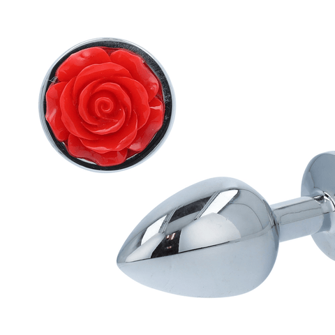RED ROSE ANAL PLUG - SMALL
