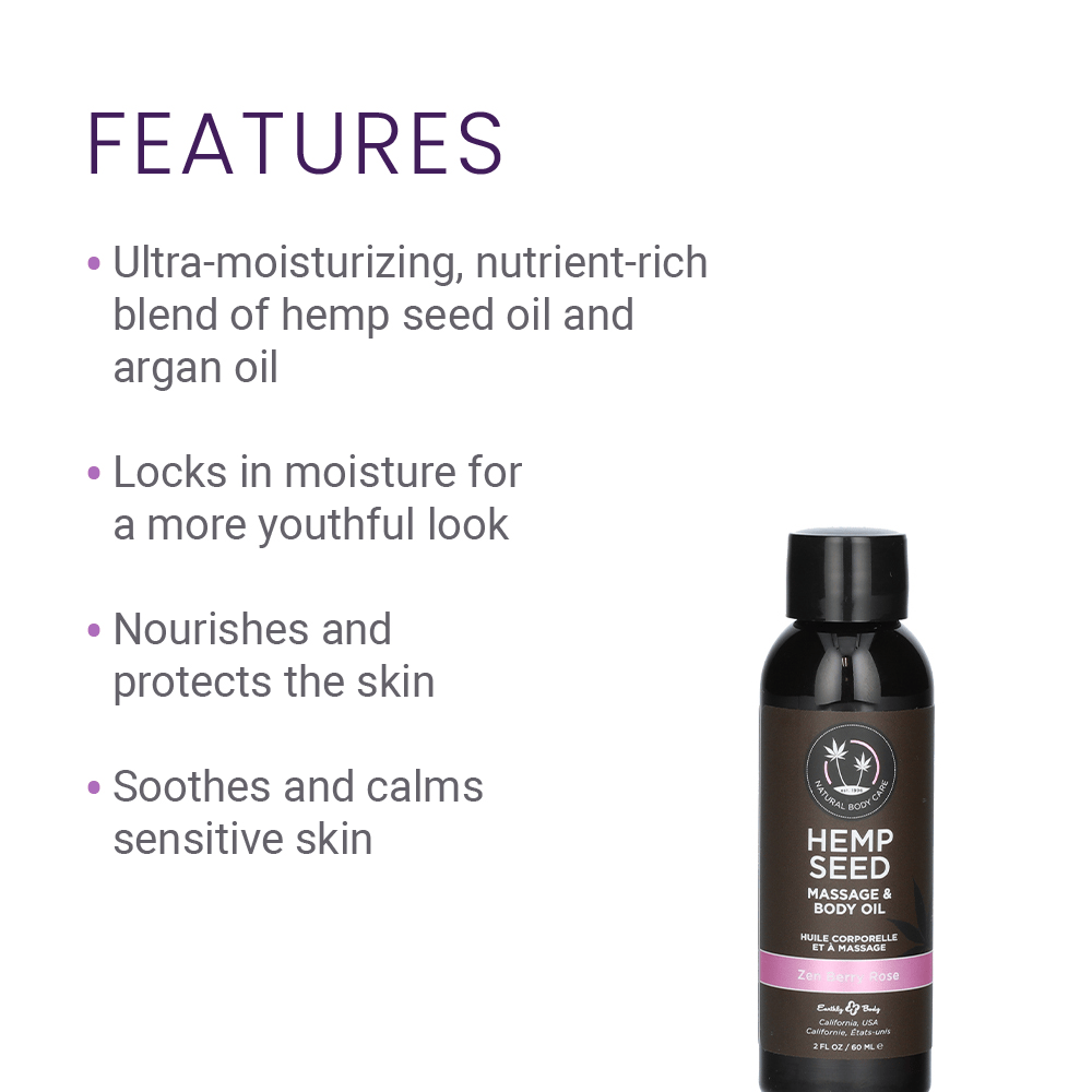 ZEN BERRY ROSE - MASSAGE OIL 2OZ