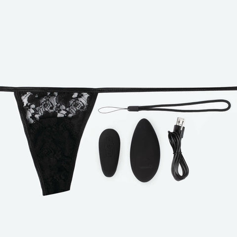 REMOTE PANTY SET - BLACK