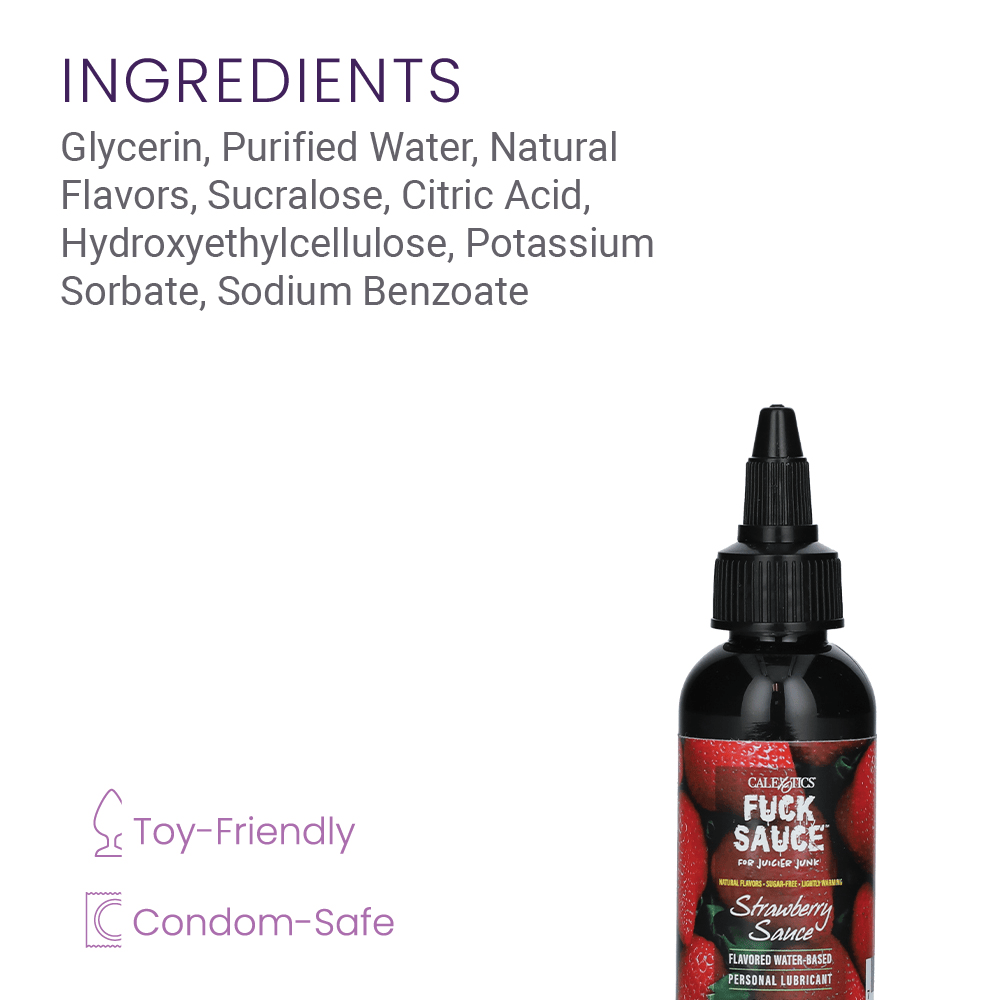 FLAVORED WATERBASED LUBRICANT 2OZ - STRAWBERRY
