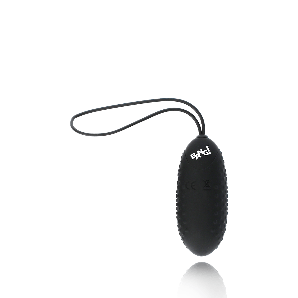 NUBBED SILICONE EGG - BLACK