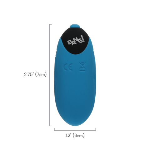 GROOVED SILICONE EGG - BLUE