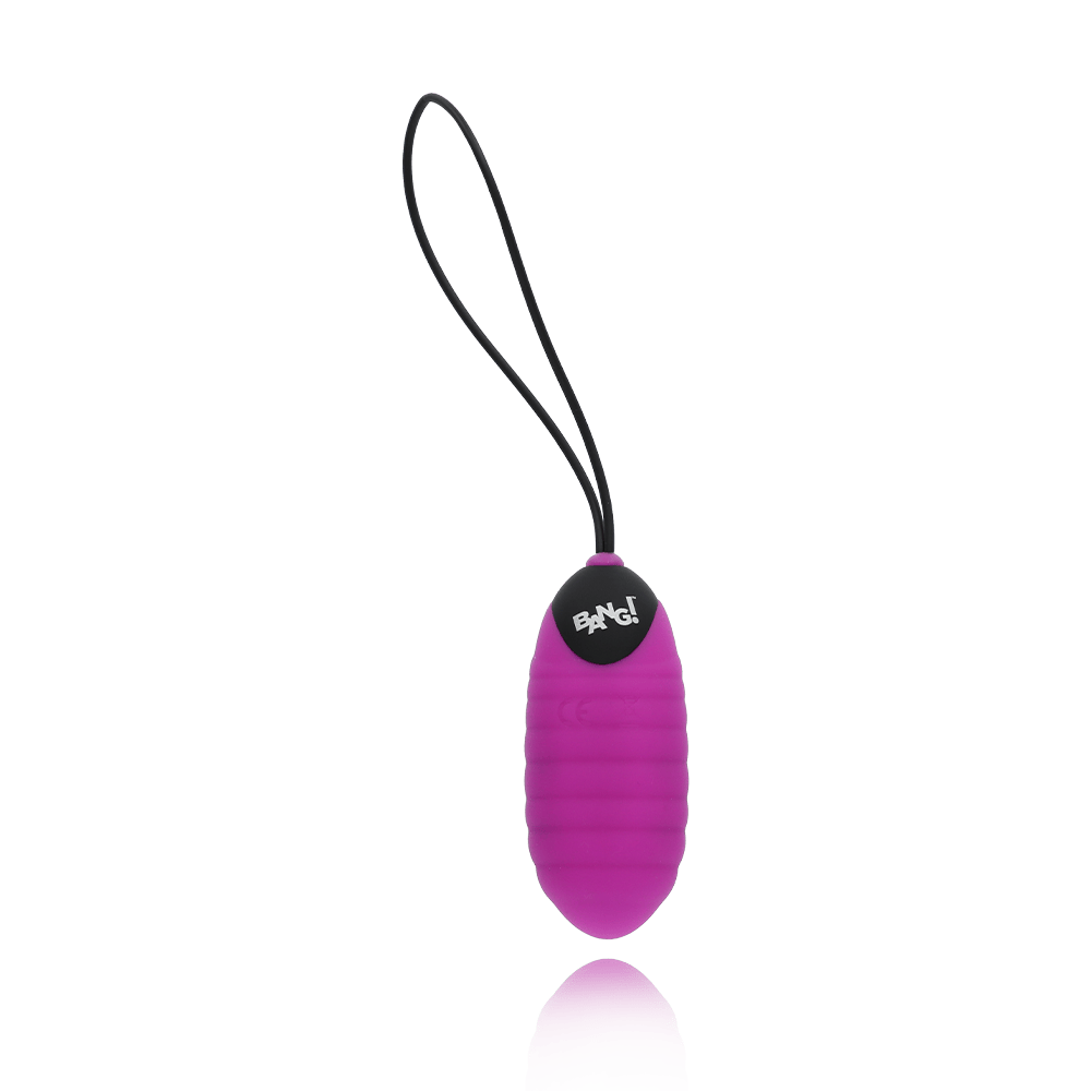 RIBBED SILICONE EGG - PURPLE