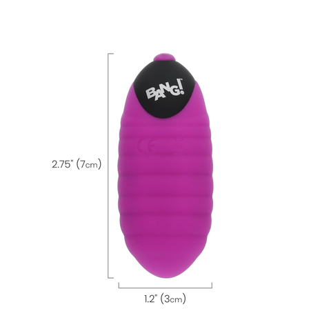 RIBBED SILICONE EGG - PURPLE