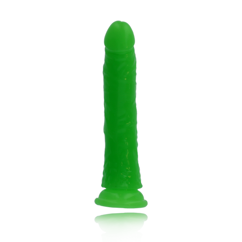 6" SLIM GID DILDO - NEON GREEN