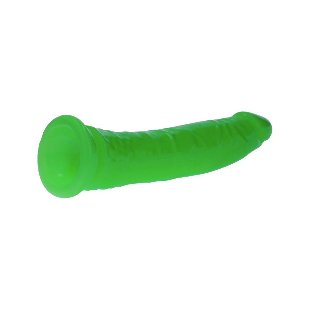 6" SLIM GID DILDO - NEON GREEN