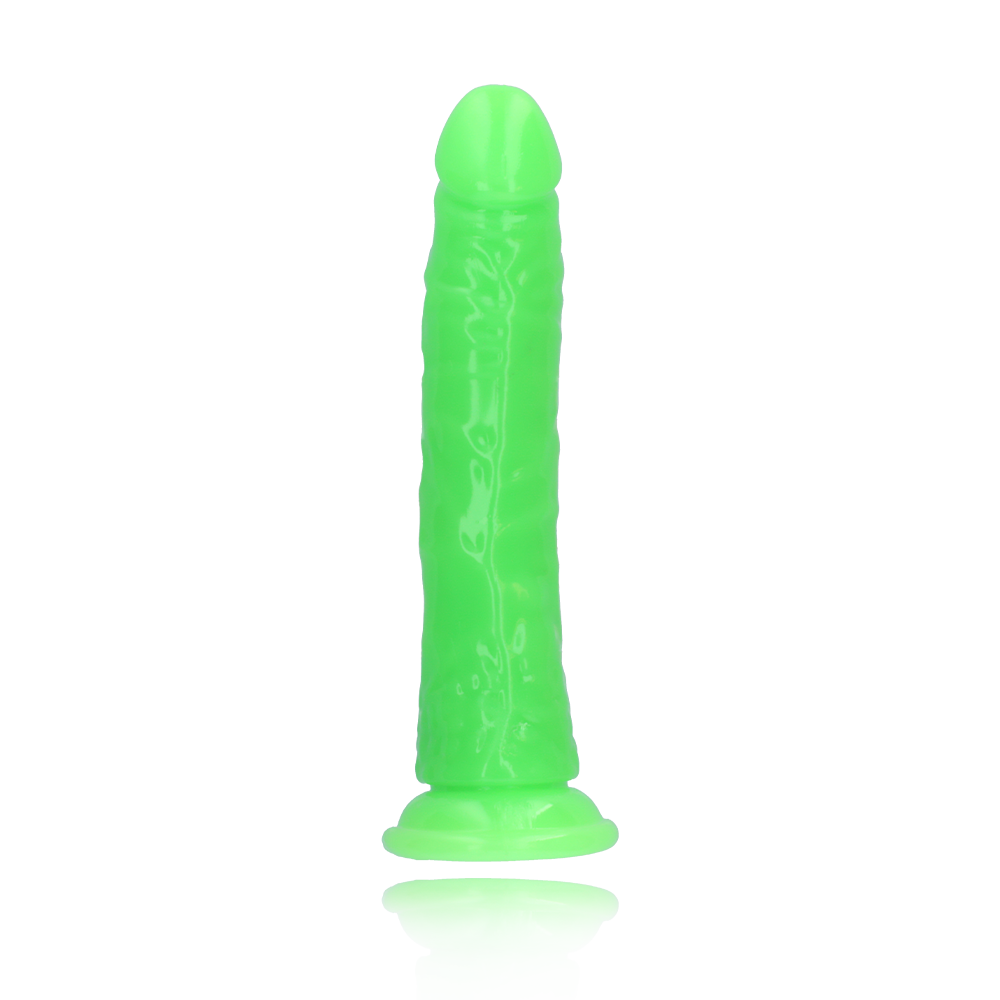 7" SLIM GID DILDO - NEON GREEN