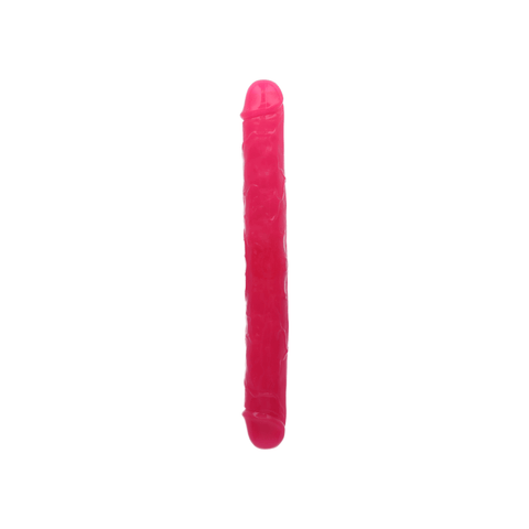 12" DOUBLE GID DILDO - NEON PINK