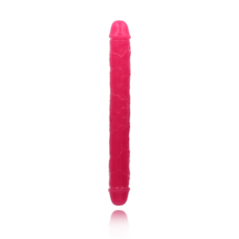 12" DOUBLE GID DILDO - NEON PINK