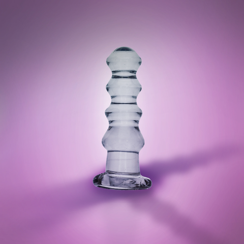 5.5" CURVY CRYSTAL CLEAR DILDO - CLEAR