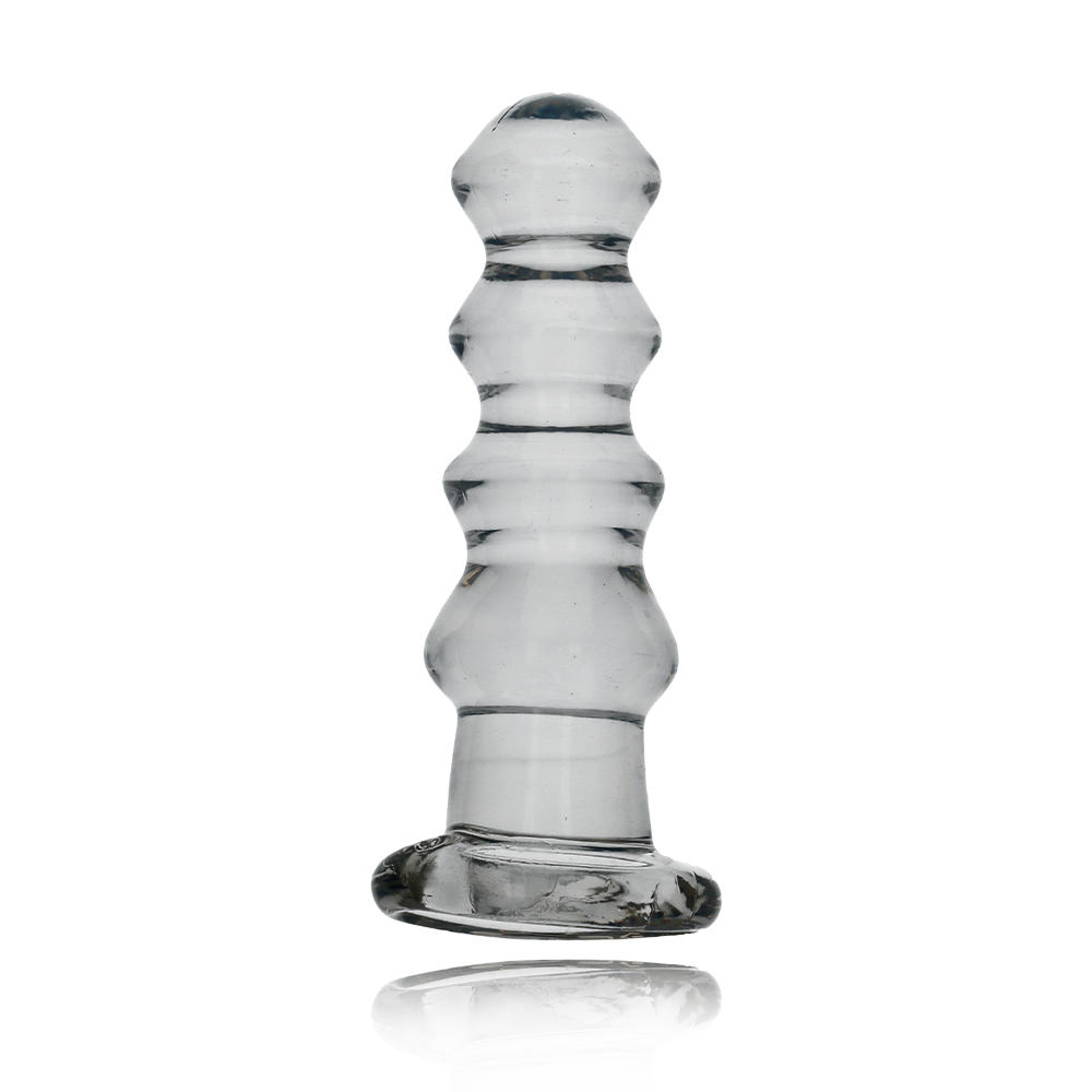 5.5" CURVY CRYSTAL CLEAR DILDO - CLEAR