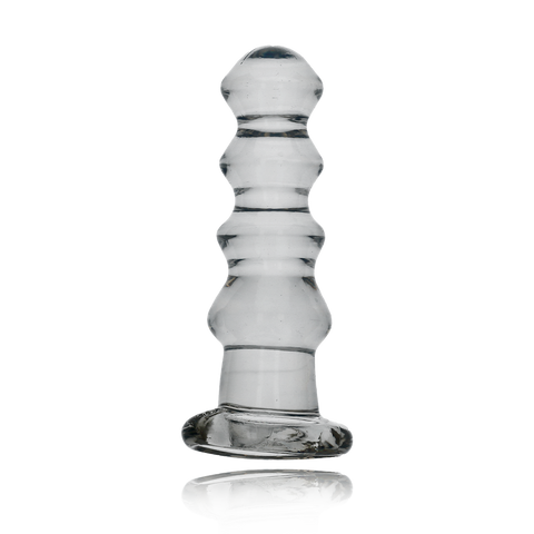 5.5" CURVY CRYSTAL CLEAR DILDO - CLEAR