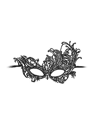Ouch! Black & White Lace Eye Mask - Royal
