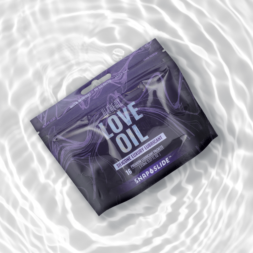 Alchemy Love Oil Snap + Slide Silicone Lube 16ct Amazing Intimate Essentials Alchemy Love Oil Snap + Slide Silicone Lube 16ct Amazing Intimate Essentials