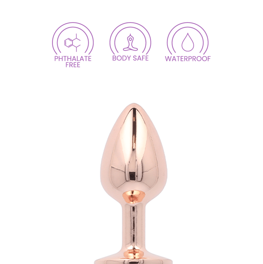 PINK ROSE GOLD ANAL PLUG - MEDIUM
