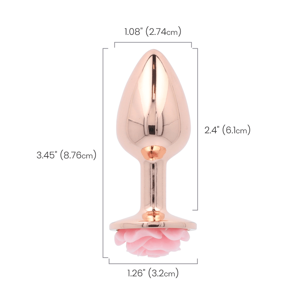 PINK ROSE GOLD ANAL PLUG - MEDIUM