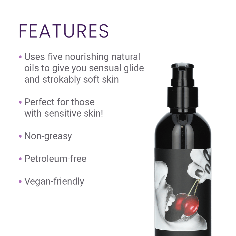 EDIBLE MASSAGE LOTION - 8 OZ - CHERRY