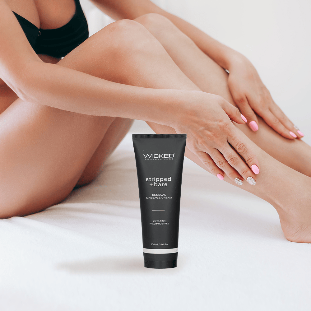 STRIPPED + BARE MASSAGE CREAM 4 OZ