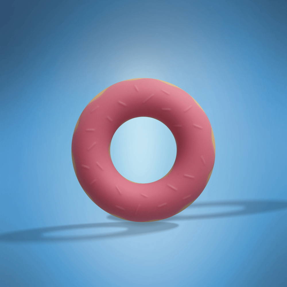 Naughty Bits Dickin' Donuts Silicone Donut Cock Ring