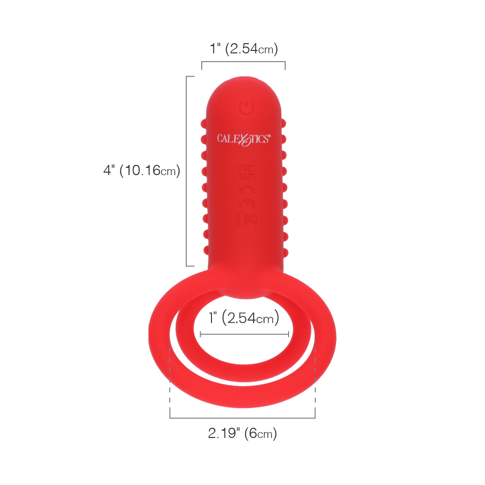 Silicone Rechargeable Vertical Dual Enhancer