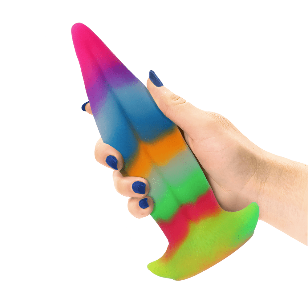 UNICORN TONGUE GLOW-IN-THE-DARK SILICONE DILDO
