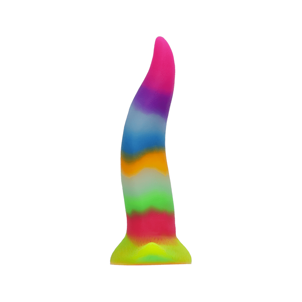 UNICORN TONGUE GLOW-IN-THE-DARK SILICONE DILDO