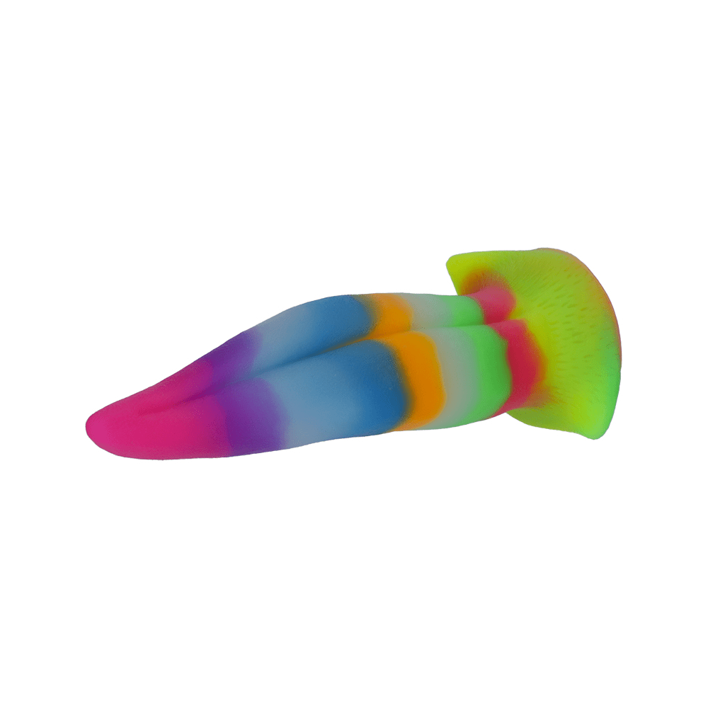 UNICORN TONGUE GLOW-IN-THE-DARK SILICONE DILDO