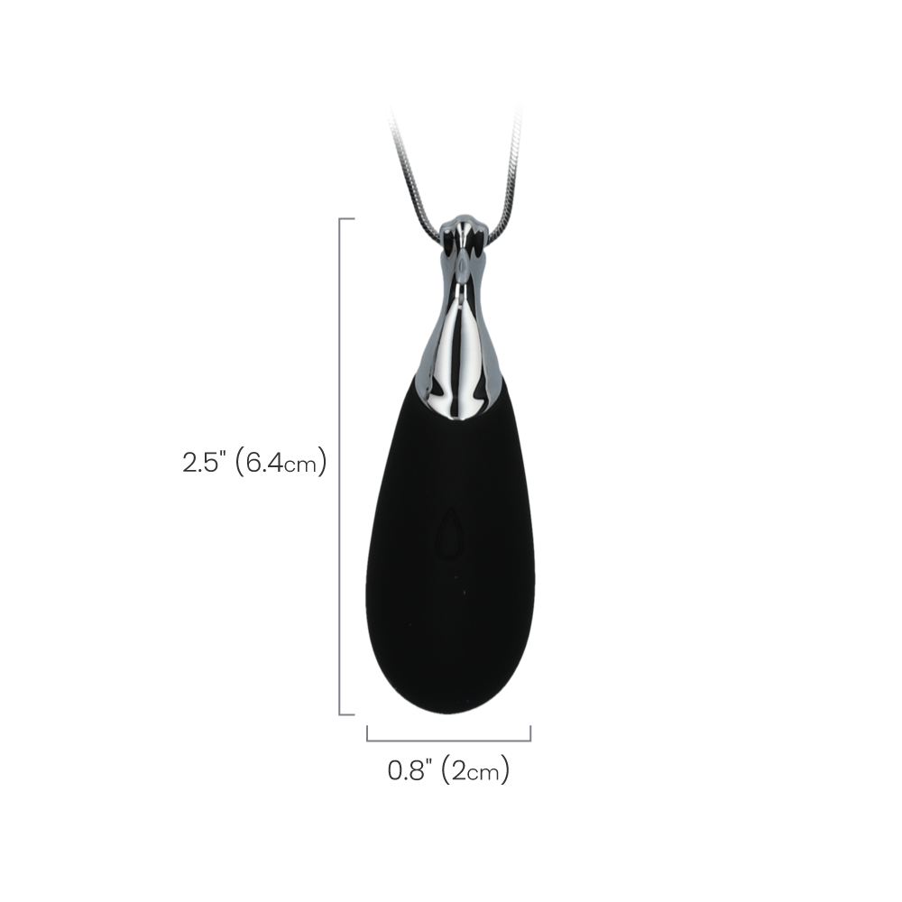 VIBRATING SILICONE TEARDROP NECKLACE