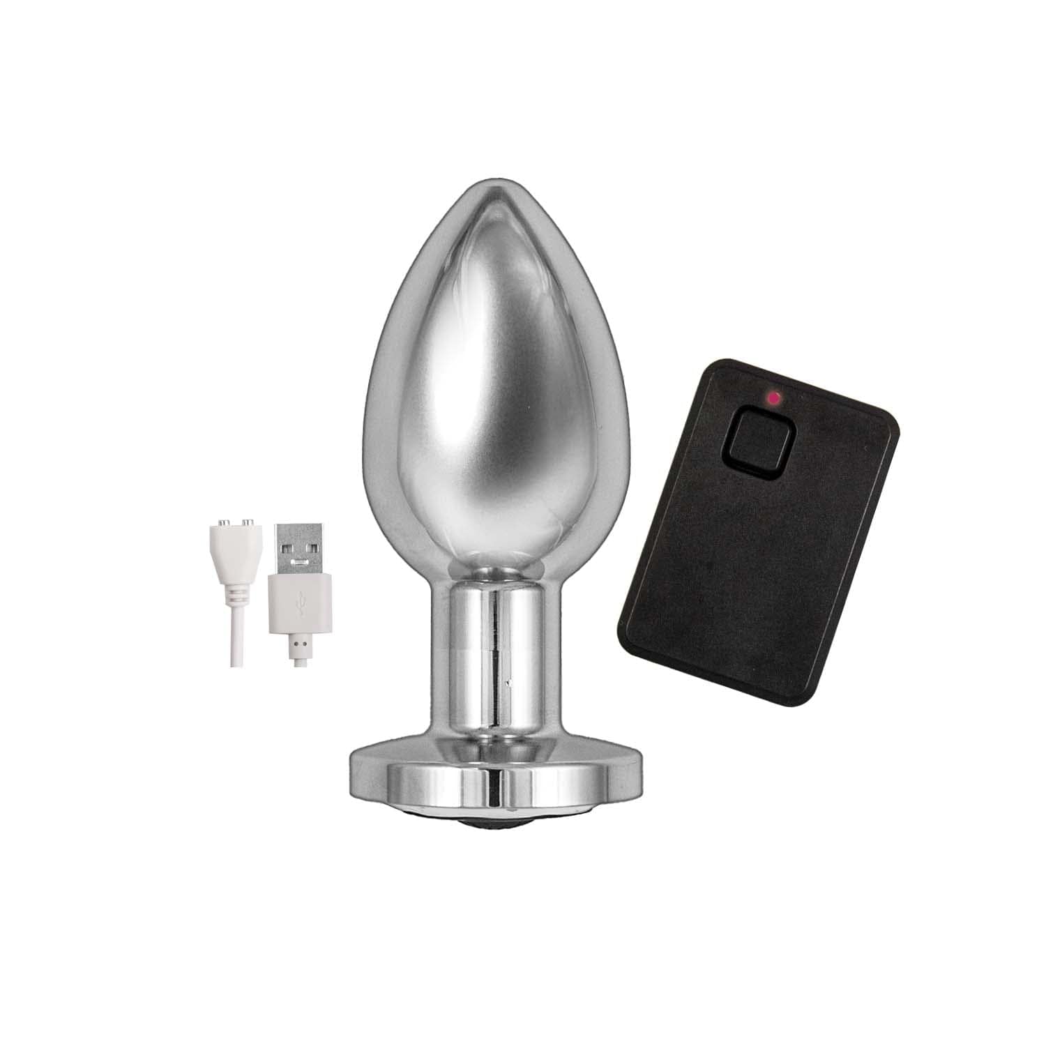 Ass-Sation Remote Vibrating Metal Anal Plug