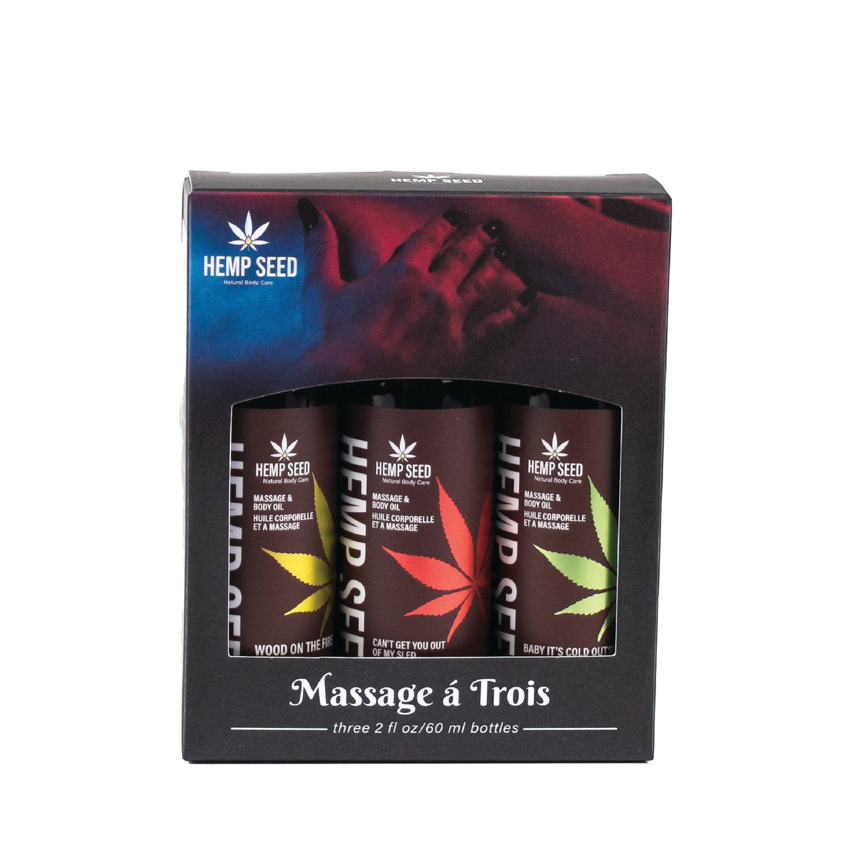 Hemp Seed Massage Oil Gift Set Holiday 2023 Collection