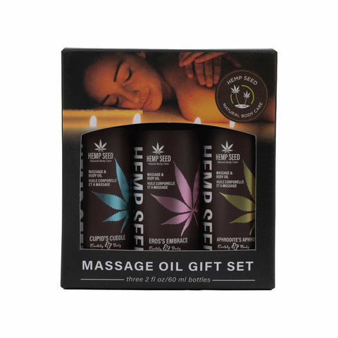 Hemp Seed Massage Oil Gift Set Valentines Day 2024 Collection