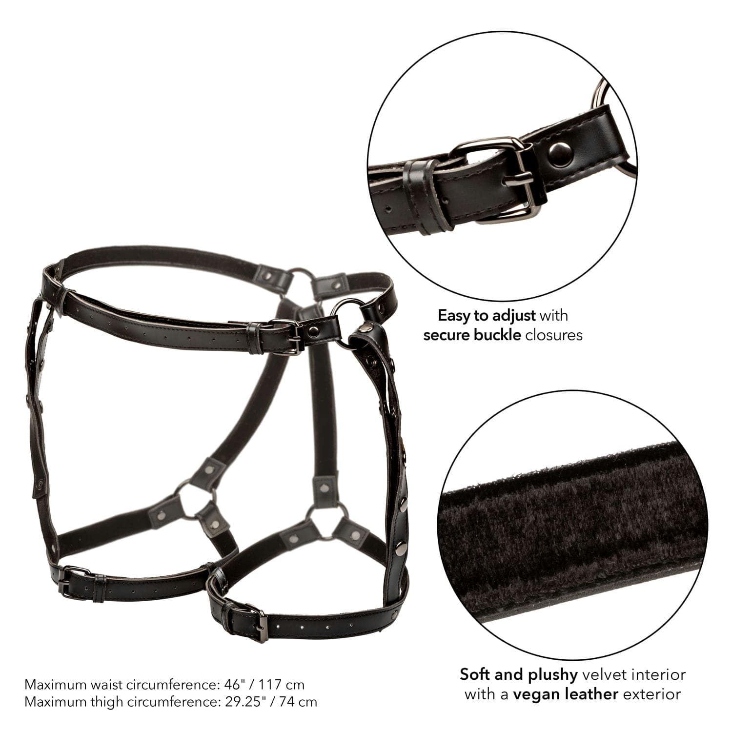 PLUS SIZE RIDING THIGH HARNESS