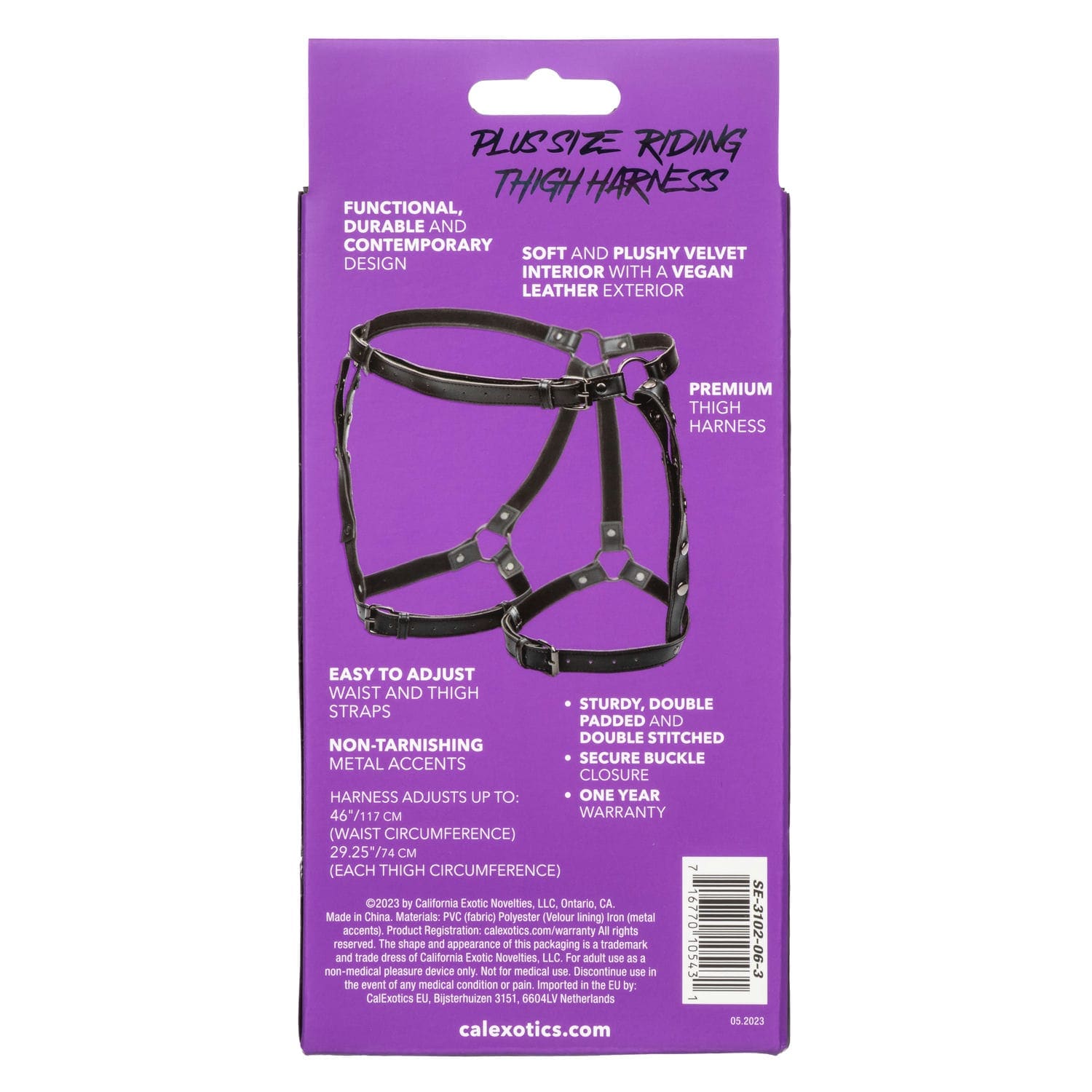 PLUS SIZE RIDING THIGH HARNESS