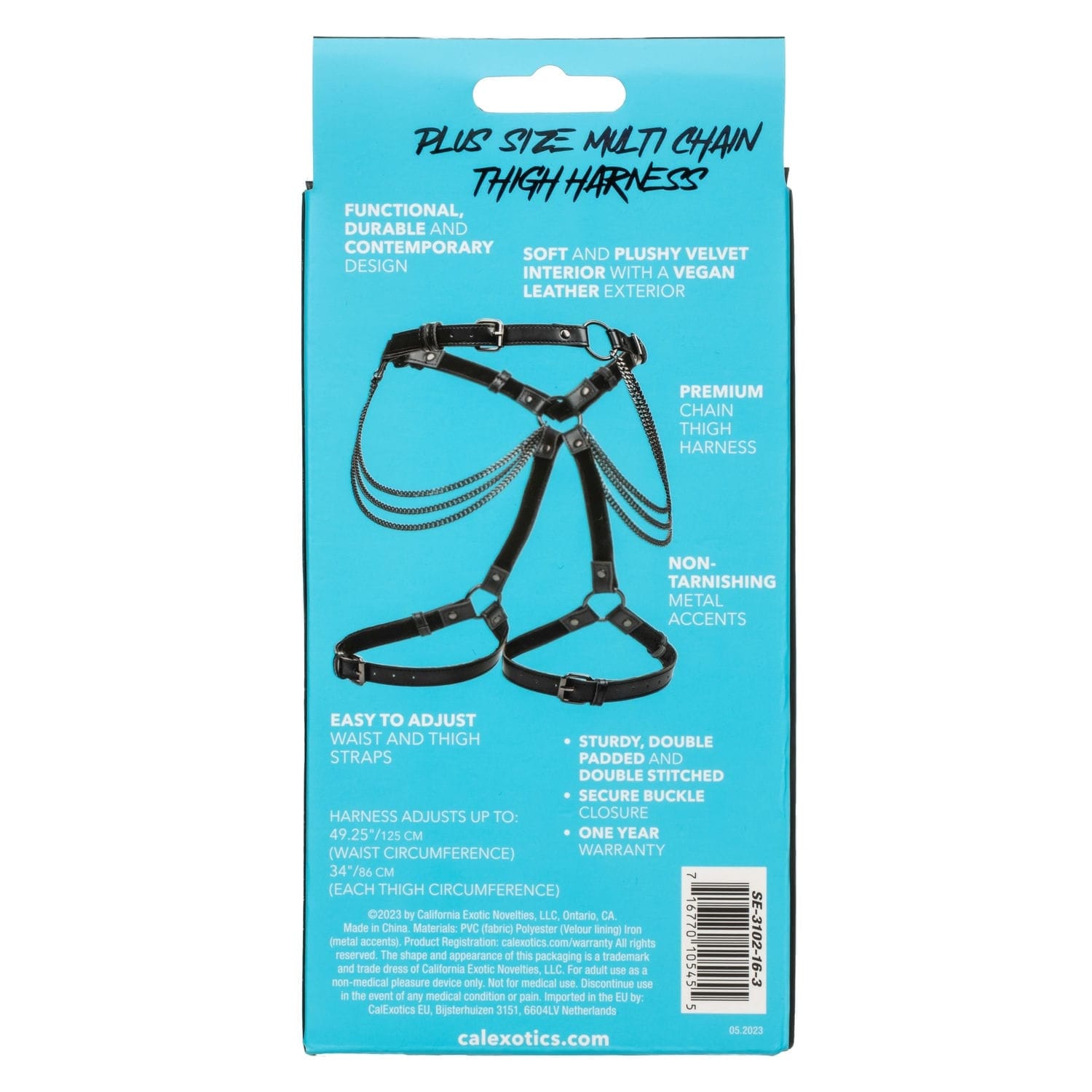 PLUS SIZE MULTI CHAIN THIGH HARNESS