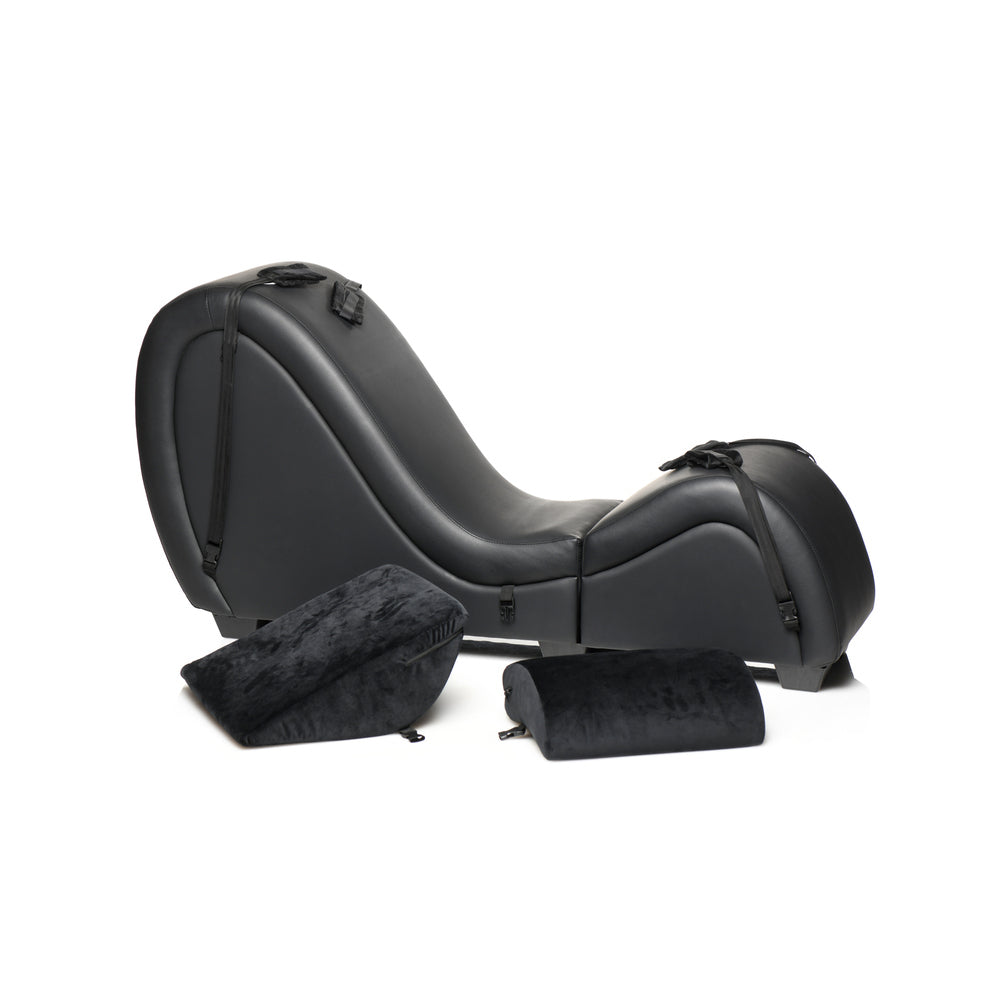 KINKY COUCH DETACHABLE SEX CHAISE LOUNGE - BLACK