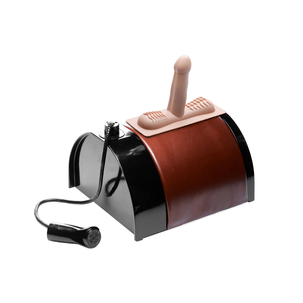 SADDLE DELUXE RIDING SEX MACHINE WITH DUAL ATTACHMENTS