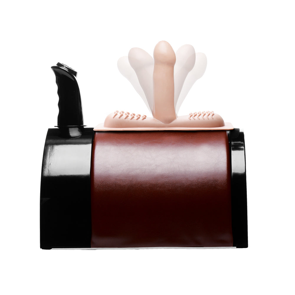 SADDLE DELUXE RIDING SEX MACHINE WITH DUAL ATTACHMENTS