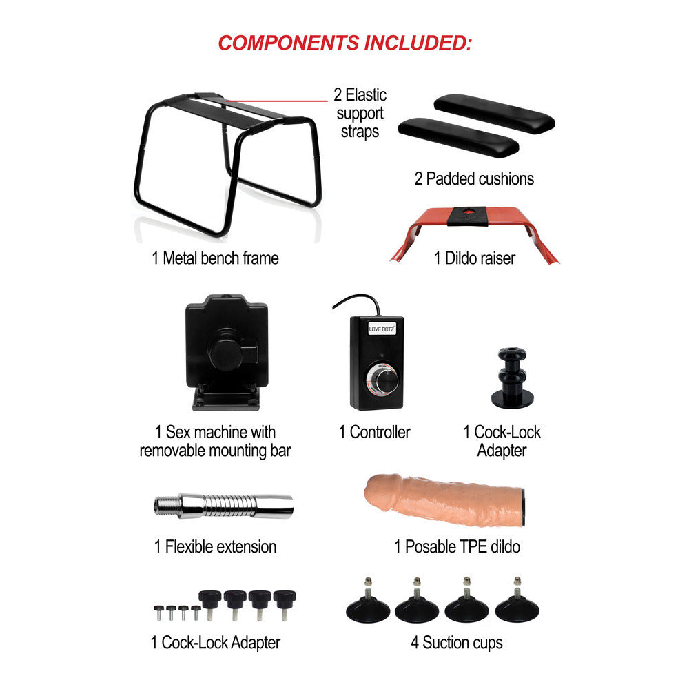 4-IN-1 BANGIN BENCH W/ SEX MACHINE