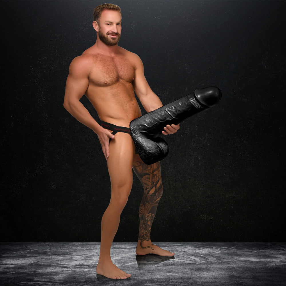 MOBY 2 FOOT TALL SUPER DILDO - BLACK