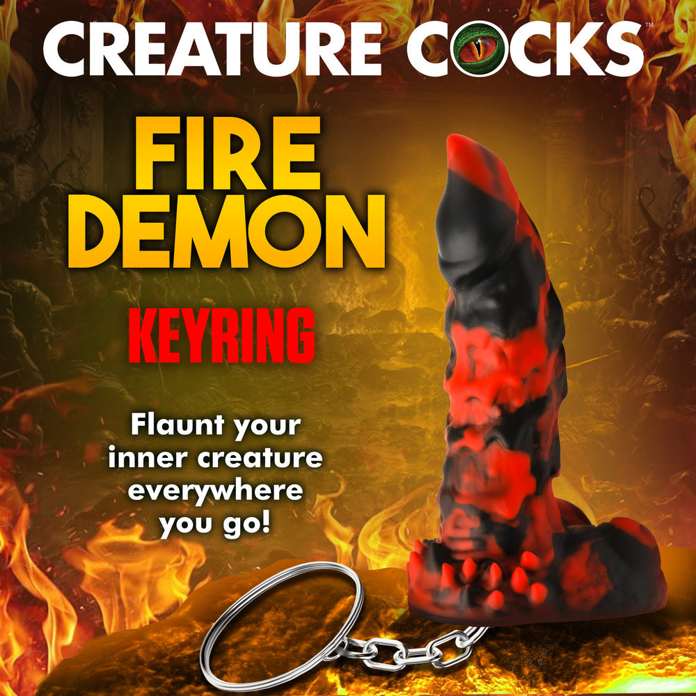 FIRE DEMON KEYCHAIN