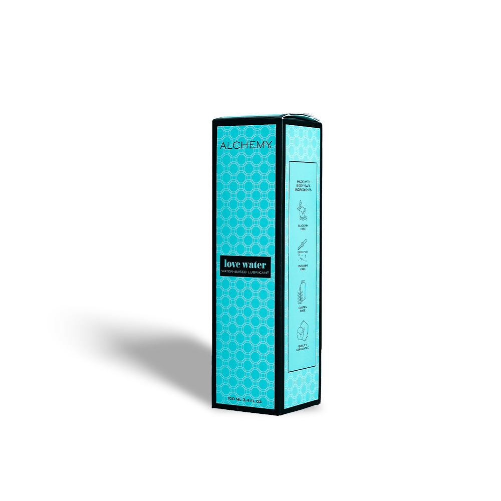 Alchemy Water-Based Personal Lubricant box