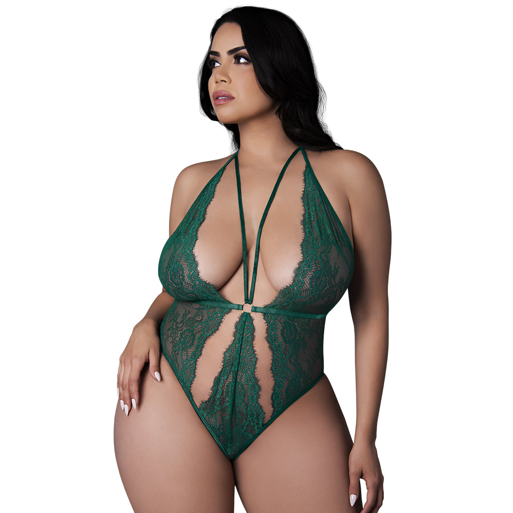 PLUNGE TEDDY - GREEN - Q