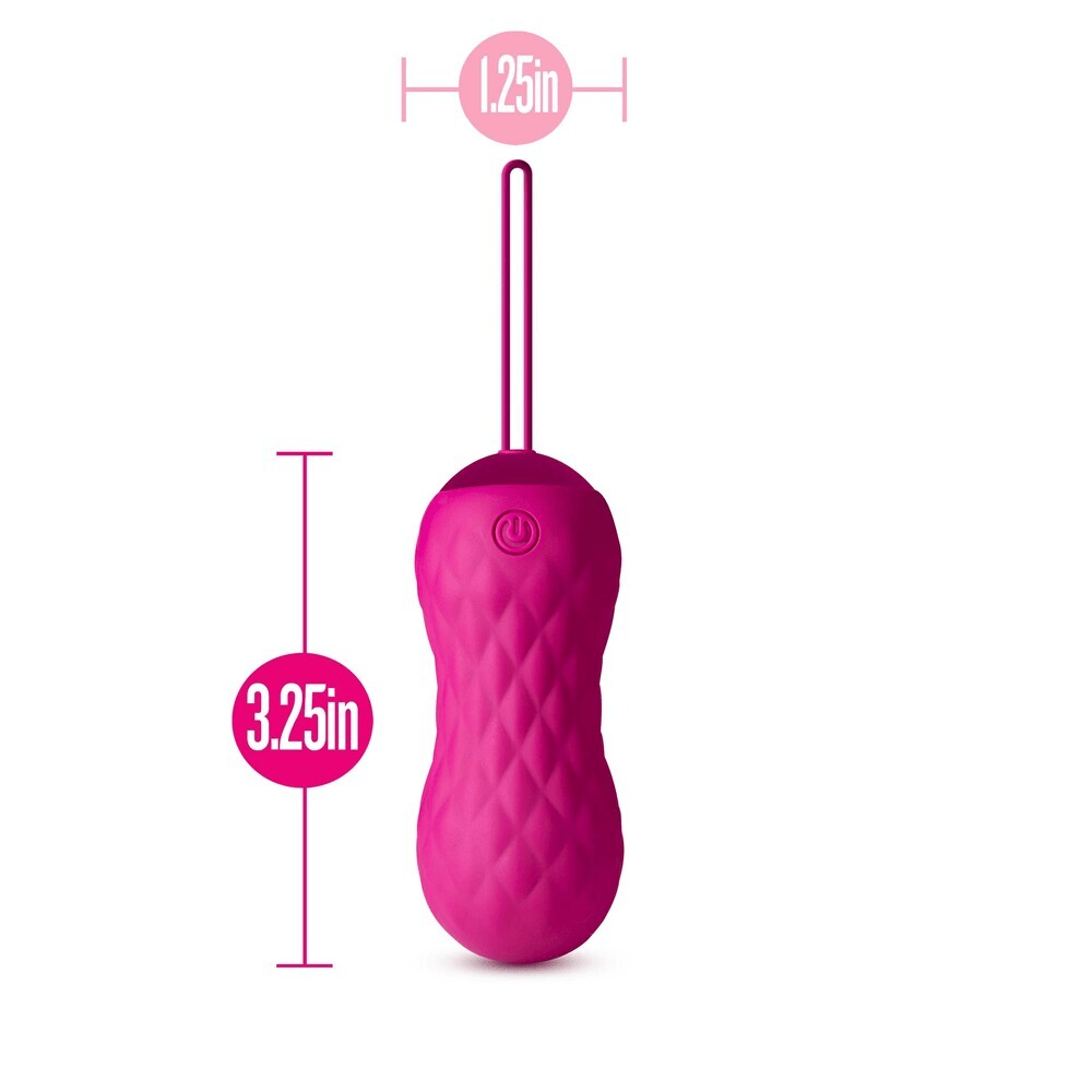 Blush Carina Velvet bullet vibrator product dimensions
