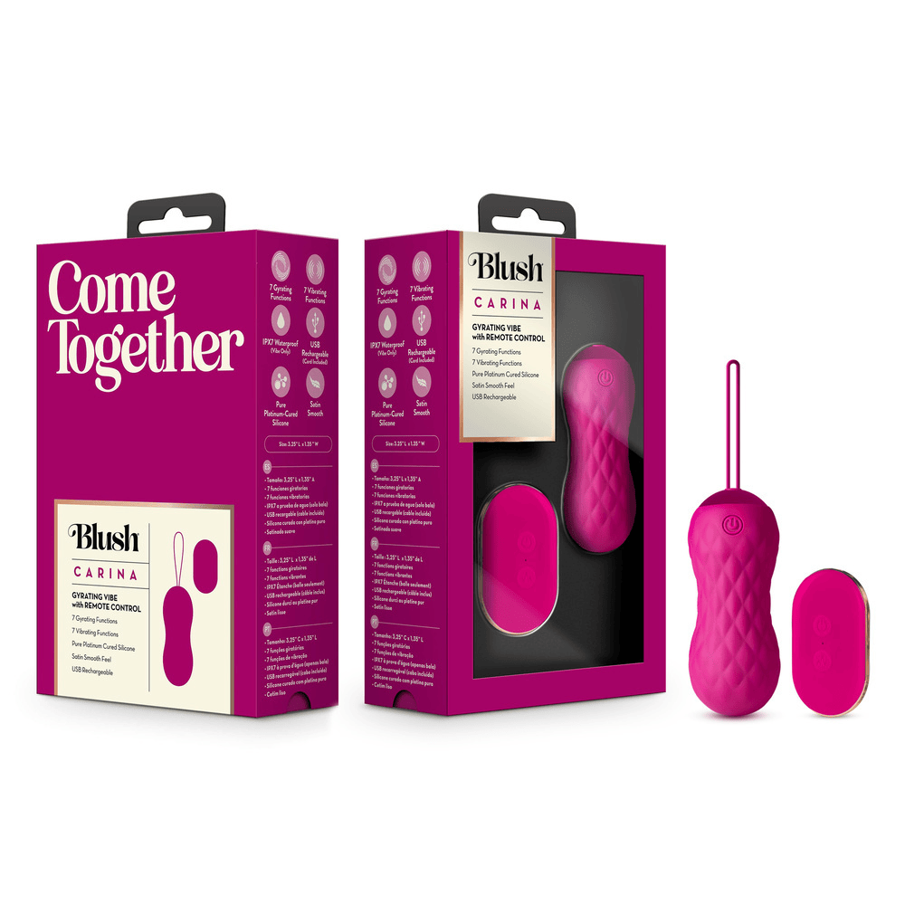 Blush Carina Velvet bullet vibrator with box