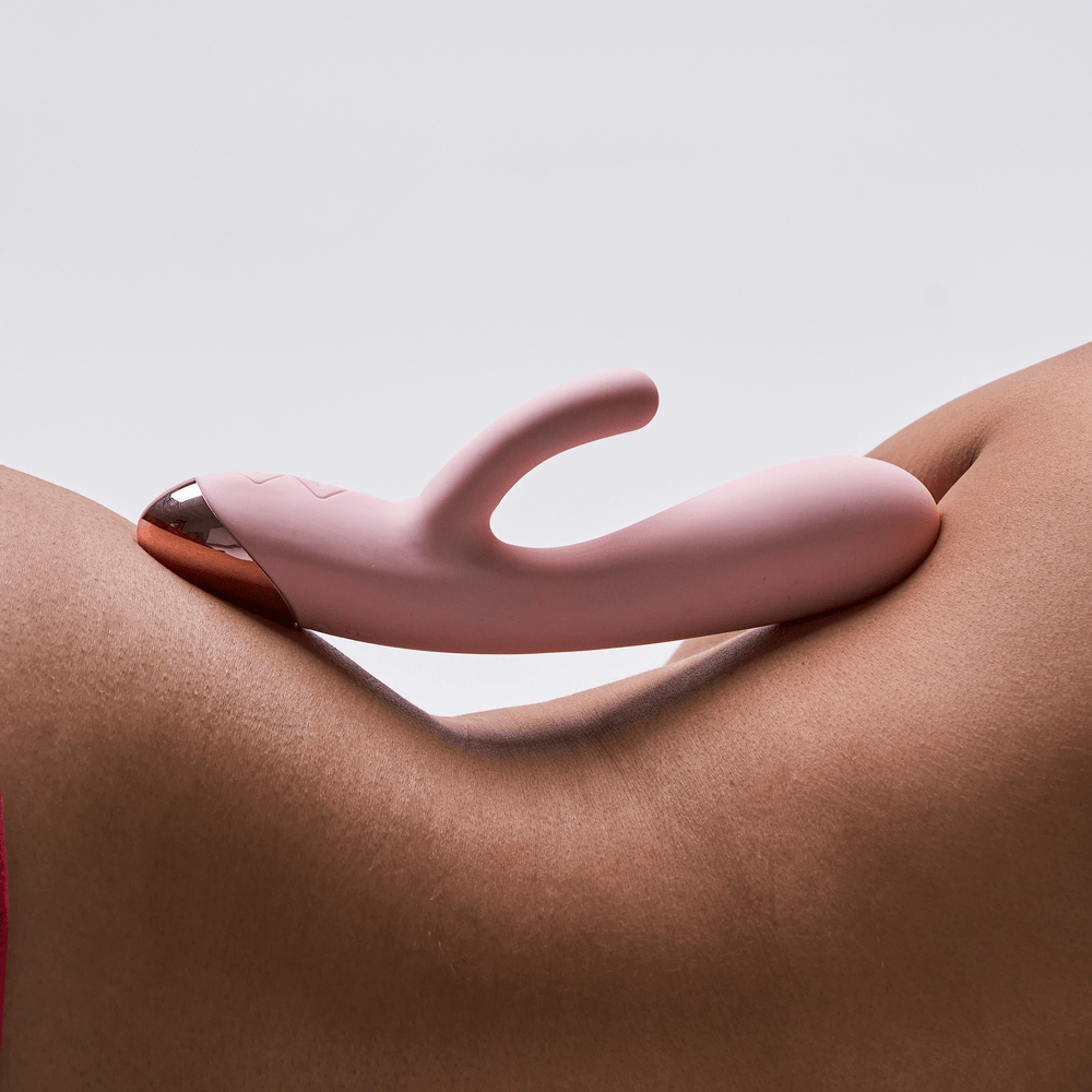 Blush Elora pink rabbit vibrator lifestyle image