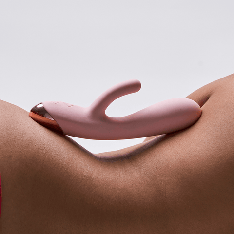 Blush Elora pink rabbit vibrator lifestyle image