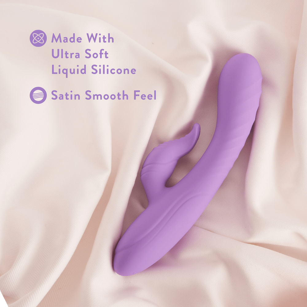 Blush Evelyn purple rabbit vibrator features and key selling points