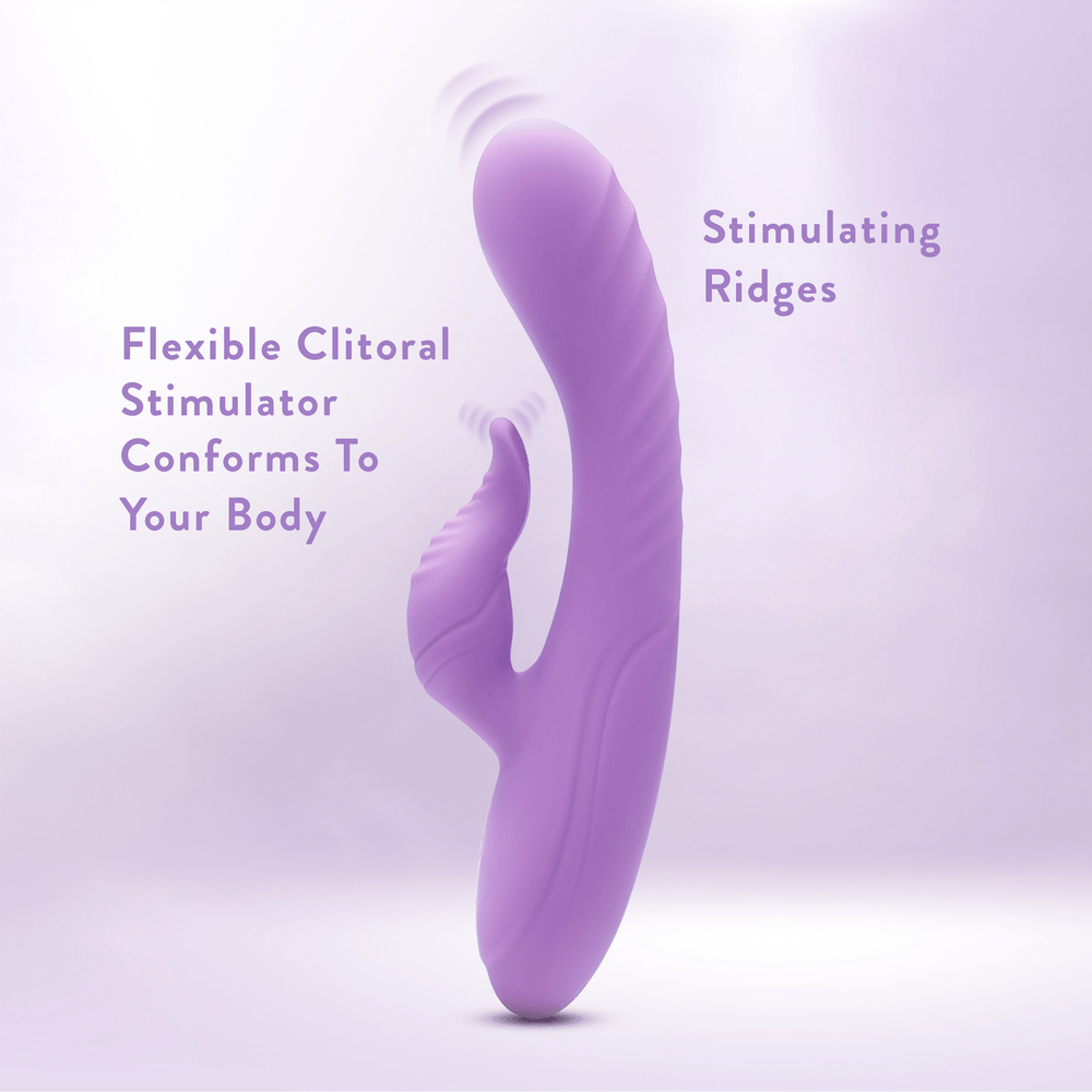 Blush Evelyn purple rabbit vibrator features and key selling points